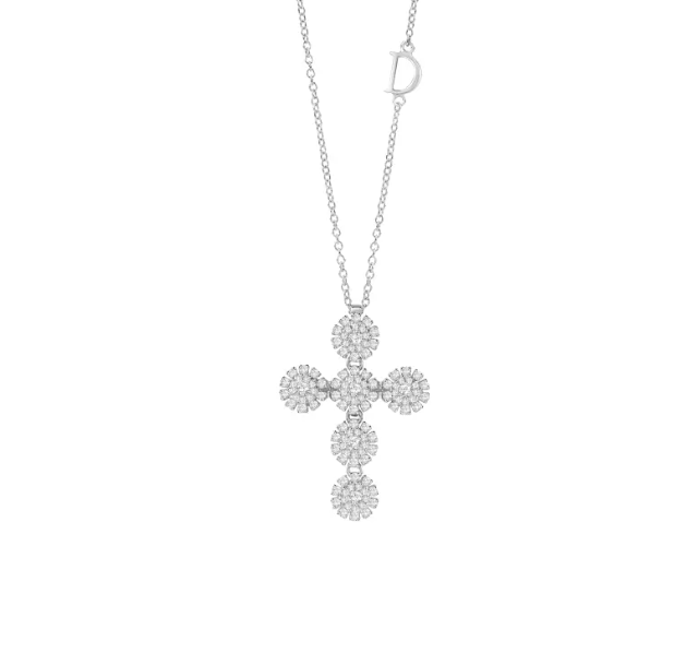 DA. 마르게리타 십자가 파베 목걸이 